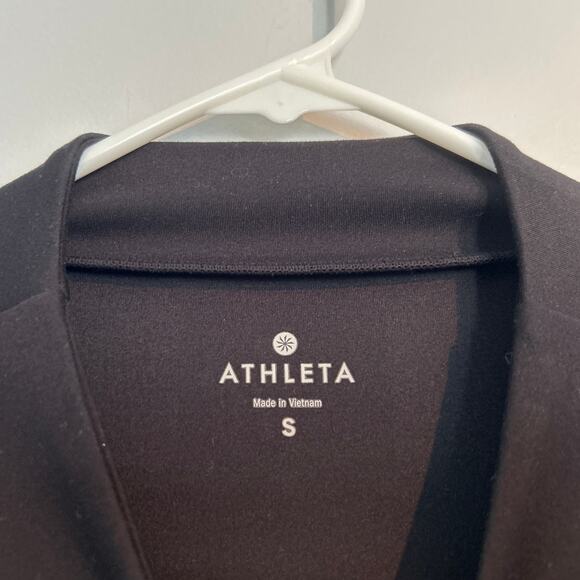 Athleta Long Sleeve Mock Neck Pullover, Black, Women's Size Small - Picture 3 of 5